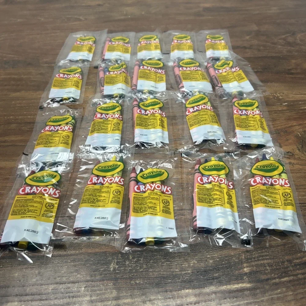 Crayola Classic Color Crayons in Cello Pack, 4 Colors RYGB, 20Packs Restaurants‎